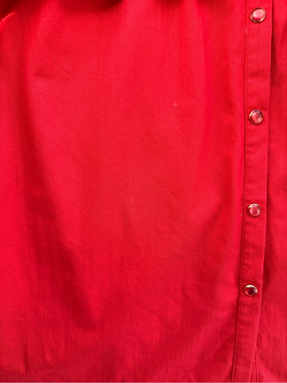 Tuckernuck Red Ruffle-Trim Button-Up Blouse - Picture 9 of 11